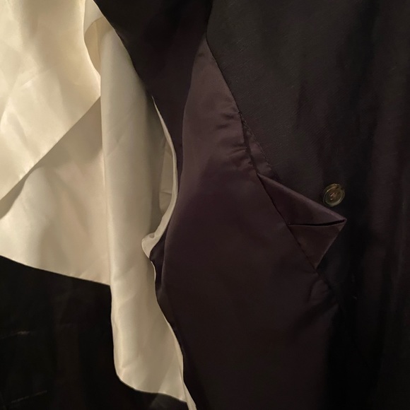 Aritzia Novella Black Linen Blazer Small - Picture 9 of 13